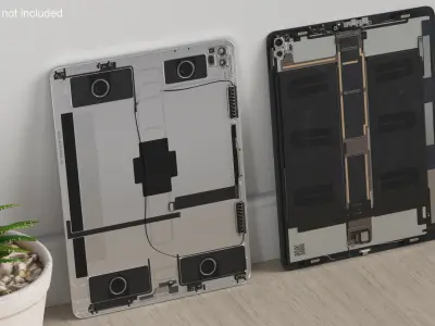 12 9 iPad Pro with Full Internal Structure 3D model