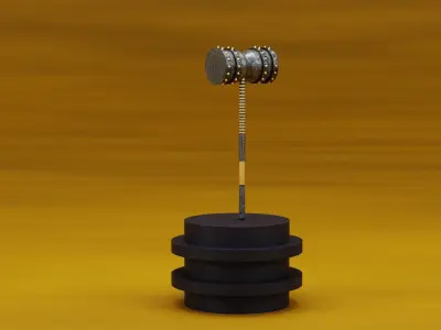 Hammer Low-poly 3D model 44