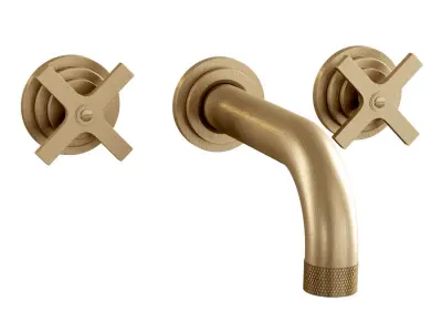 Landmark Industrial wall mounted mixer by Samuel Heath  3D model buy