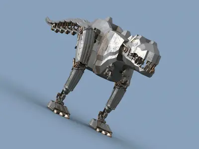 Mechanical dinosaur  3D model