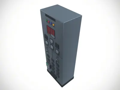 33 kv Control Panel  Low-poly 3D model