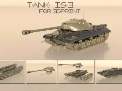 TANK  IS-3 for 3Dprint 3D print model