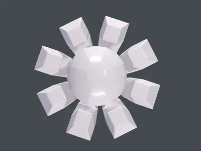 War Wand Low-poly 3D model