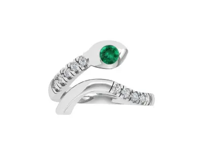 Snake Ring 3D print model 21