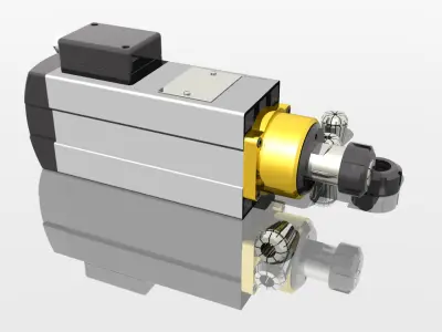 CNC spindle motor  3D model