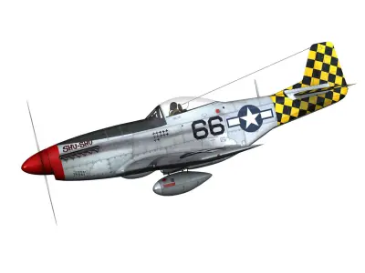 North American P-51D Mustang - Shu Shu 3D model