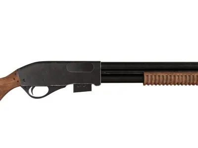 Sawn-off shotgun 3D model