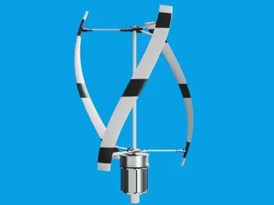 Vertical Wind Turbine 3D model buy