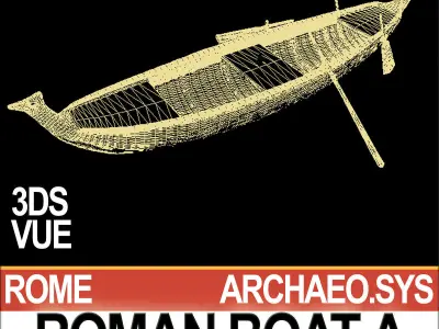 Ancient Roman Boat A 3D model