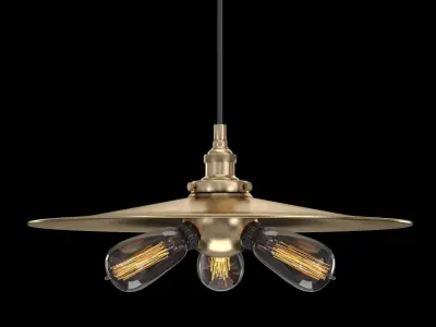 FACTORY FILAMENT METAL TRIPLE PENDANT 3D model