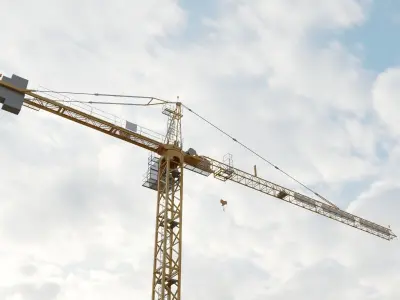 Hammerhead Tower Crane 7 - Construction Crane 3D model