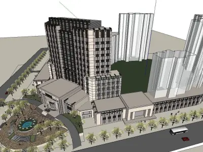 vacation spot-Resort-Fashion Leisure Hotel-0132 3D model