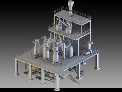 Petrochemical Unit- Vol 02 3D model