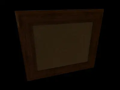 River Forest Oil Painting 3D model