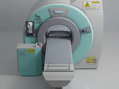 MRI Machine Realistic 3D Model Low-poly 3D model