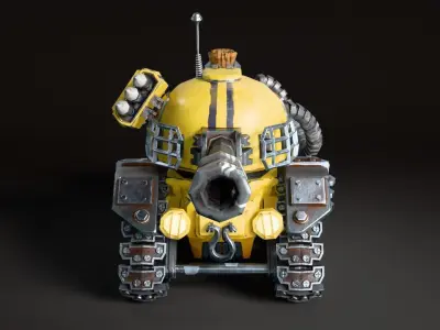 Stylized Tank 2 Low-poly 3D model