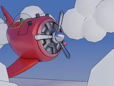 toy aeroplane 3D model