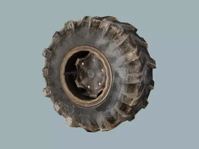 Car-Truck Wheel EE Low-poly 3D Model Low-poly 3D model