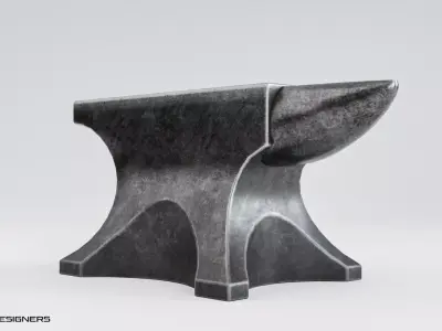 Medieval Anvil - Blacksmith Anvil Low-poly 3D model