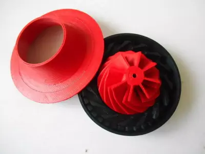 Turbocharger with electric motor 2 Free 3D print model