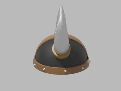 Viking Helmet Low-poly 3D model get