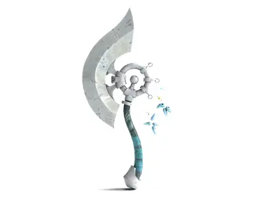 Stylized Battle Axe  3D model
