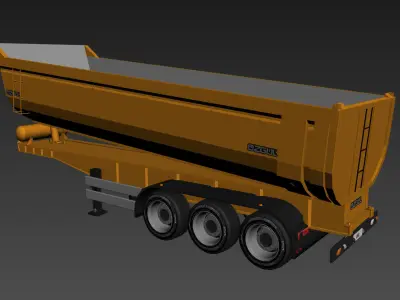 Dump Trailer 3D model purchase