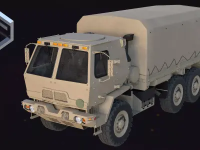 MTV M1083 Oshkosh  Low-poly 3D model