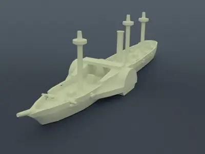 Amazonas Steam Frigate 3D print model