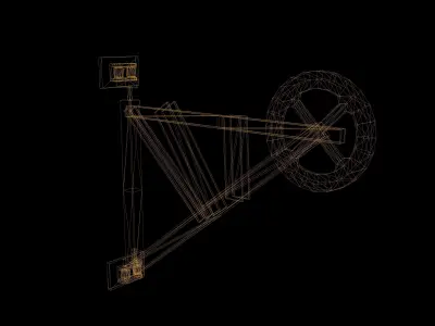 Crane Piece Low Poly Game Ready  Low-poly 3D model