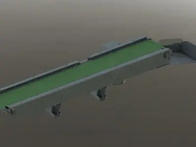 The chain conveyor lin 3D model