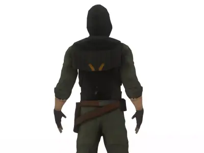 Urban Soldier Modern Tactical Combat 3D Model Low-poly 3D model
