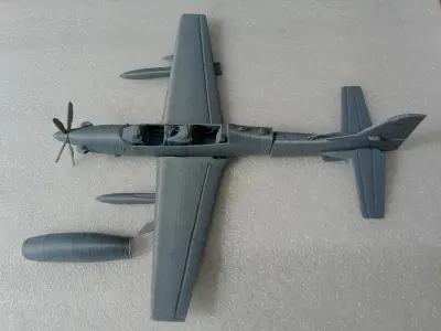 EMB-314 EMBRAER SUPER TUCANO SCALE 1-48 Ready to Print 3D print model
