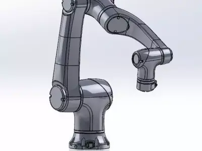 Elfin 10 6 DOF Cobot Low-poly 3D model