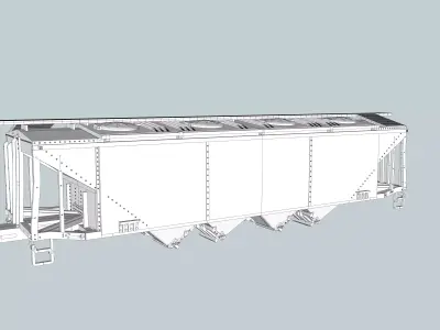 Rotary Dump Phosphate Hoppers HO 3D print model