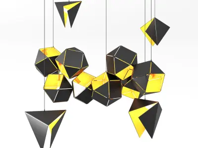 Welles Long Chandelier 3D model