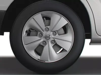 Nissan E NV200 Van 2022 wheel 3D model