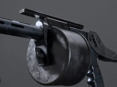 FPS Striker Shotgun Low-poly 3D model