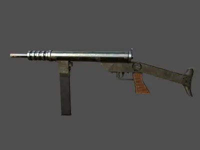 Blyskawica SMG - Shooter Weapon Low-poly 3D model