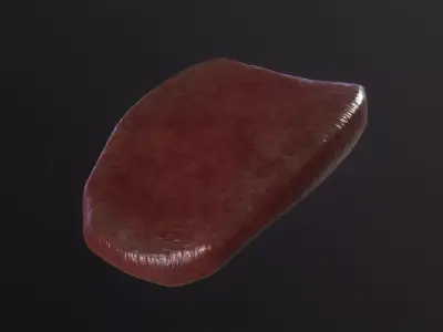 Severed Tongue 3D Model Low-poly 3D model