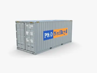 20ft Shipping Container PO Nedlloyd v1 3D model