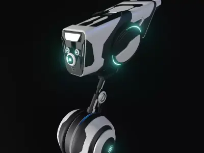 robot futuristic camera 3D model
