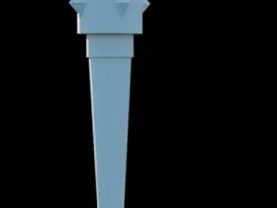 Free spiked club wooden club Free 3D model