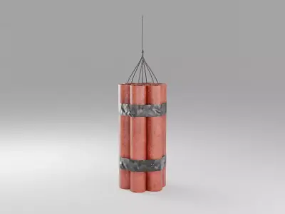 Dynamite Bundle Free low-poly 3D model