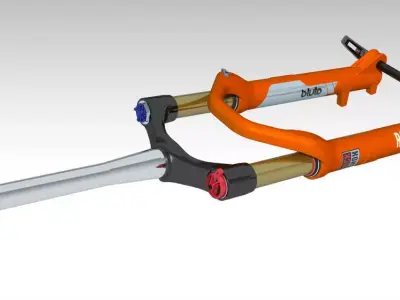 Fork Suspension Fatbike 3D model