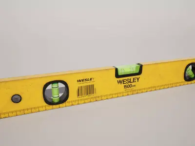 Spirit Level  Low-poly 3D model