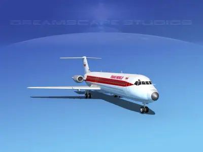 Douglas DC-9-40 Trans World 1 3D model