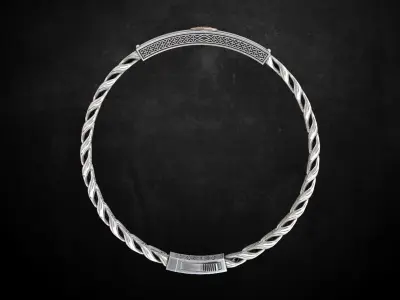 Bracelet with patterns antique bracelet 203 3D print model
