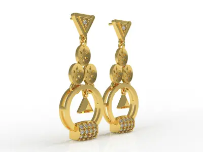 Diamond Pendant Set 32 3D print model