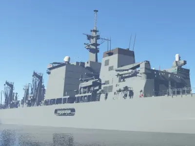 JMSDF Supply ship Mashu 3D model